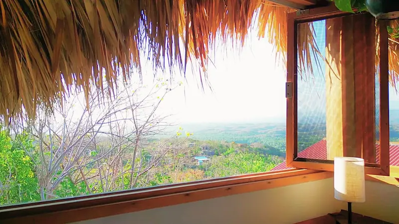 master suite sol landscape view from the dinning room / vista del horizonte desde el comoder de la master suite sol, casainspira mazunte mexico