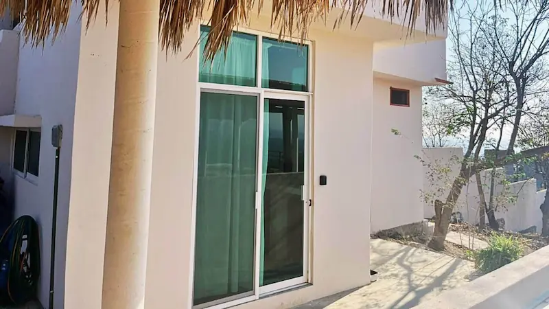 ECO Room entrance / Habitación ECO entrada, CasaInspira Mazunte Oaxaca