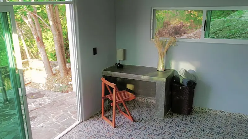 CIELO Duplex Loft concrete desk / Loft Dúplex CIELO escritorio de concreto, CasaInspira Mazunte Mexico