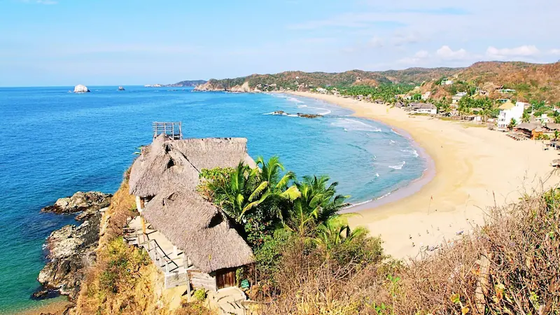CasaInspira Mazunte vista a la playa desde habitacion prinicpal